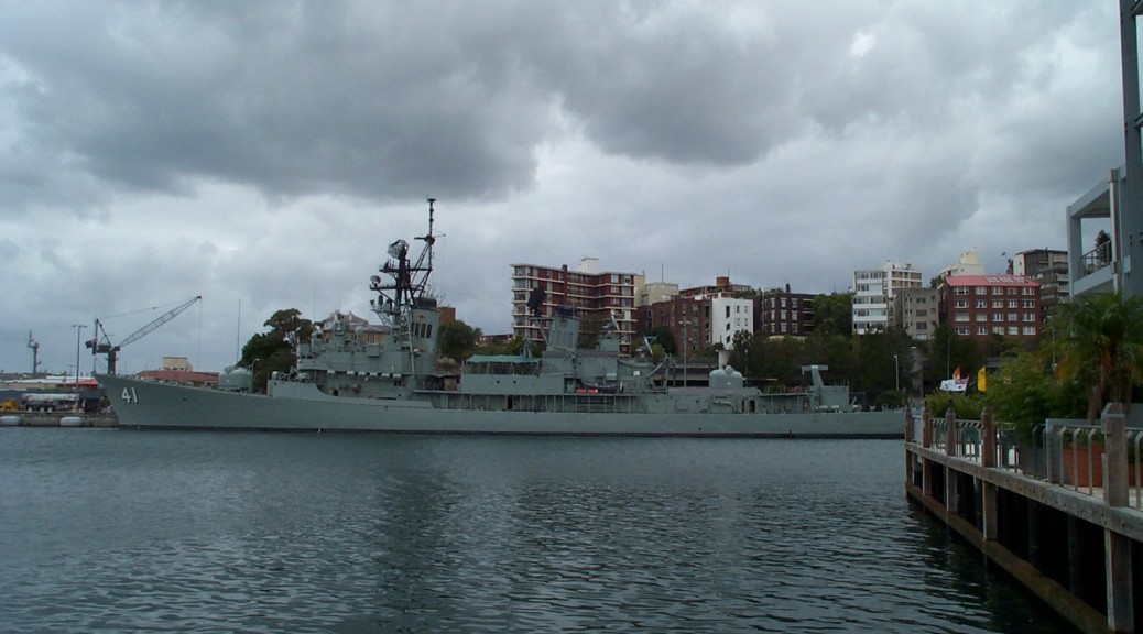 Naval Ship in the Sydney Harbour