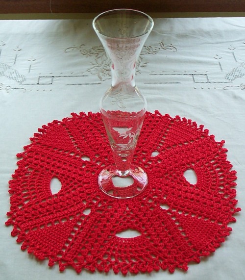 Red Doily